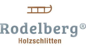 Rodelberg Holzschlitten